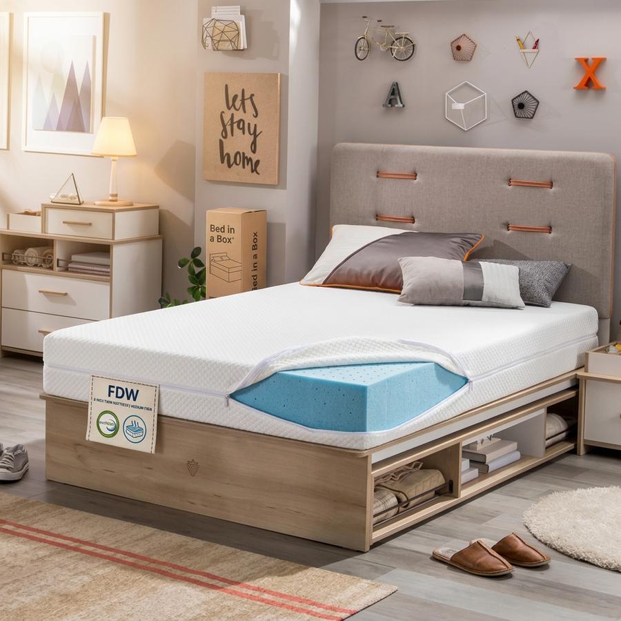 FDW 8 Inch Twin Mattress in a bright bedroom